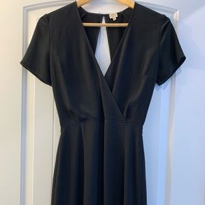 Classic black backless Wilfred dress